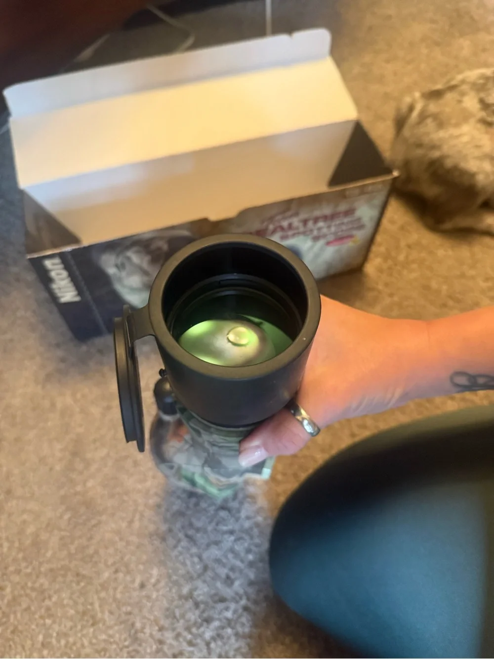 Realtree Camo Spotting Scope with window mount